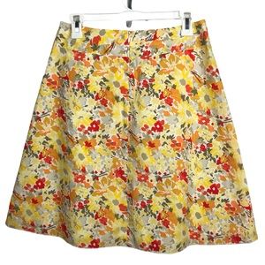 Express watercolor floral A Line skirt